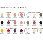 Ben Nye Theatrical Creme Makeup Kit, Fair: Light-Medium