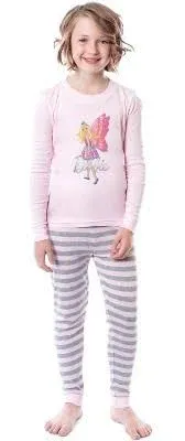 Barbie Girls' Child Fairy Princess Magical Tight Fit Sleep Pajama Set