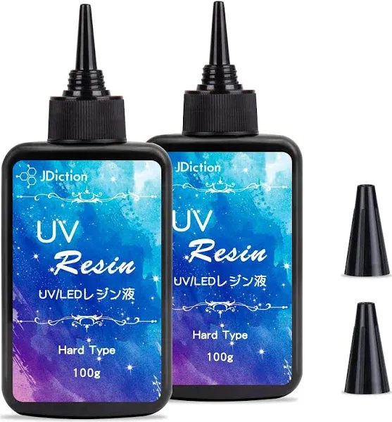 UV Resin, 2 PCS Upgrade Ultraviolet Epoxy Resin Crystal Clear Hard Glue Solar...