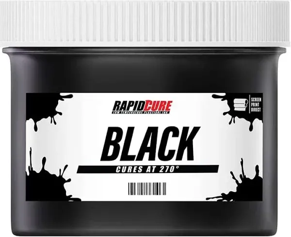 Screen Print Direct Rapid Cure Black Screen Printing Ink