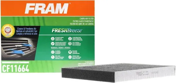 FRAM Fresh Breeze Cabin Air Filter Hyundai Kia CF11664 NEW 