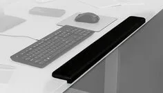 3M™ Gel Wrist Rest for Standing Desks, 30.13 x 3.25, Black ;