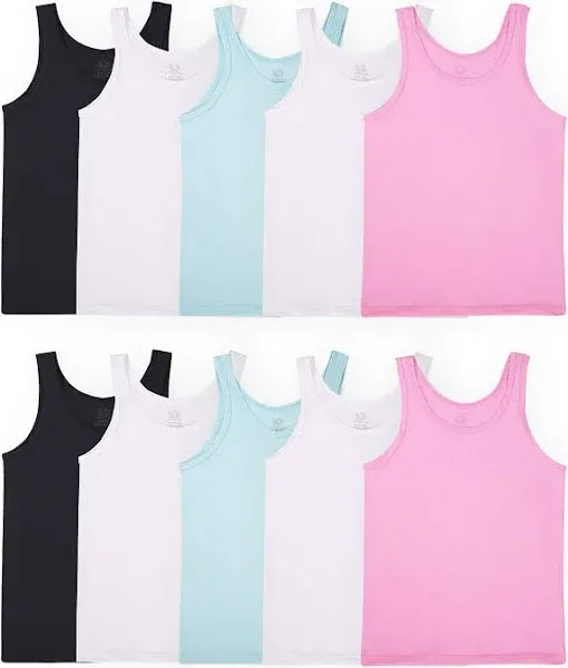 Fruit of the Loom Girls' Undershirts Spin Cami Tank Tops