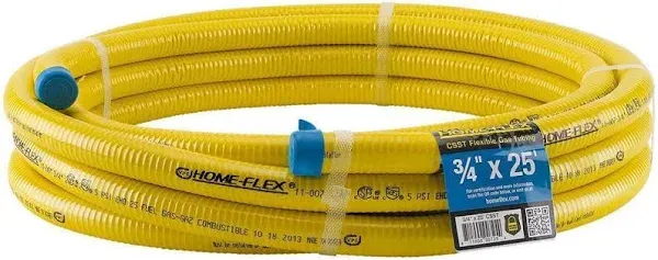 Home-Flex 1/2 in. Dia. x 25 ft. L CSST Flexible Gas Tubing