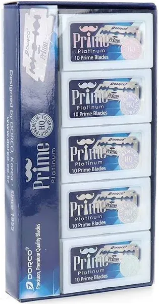 Dorco Prime Platinum Double Edge Razor Blades