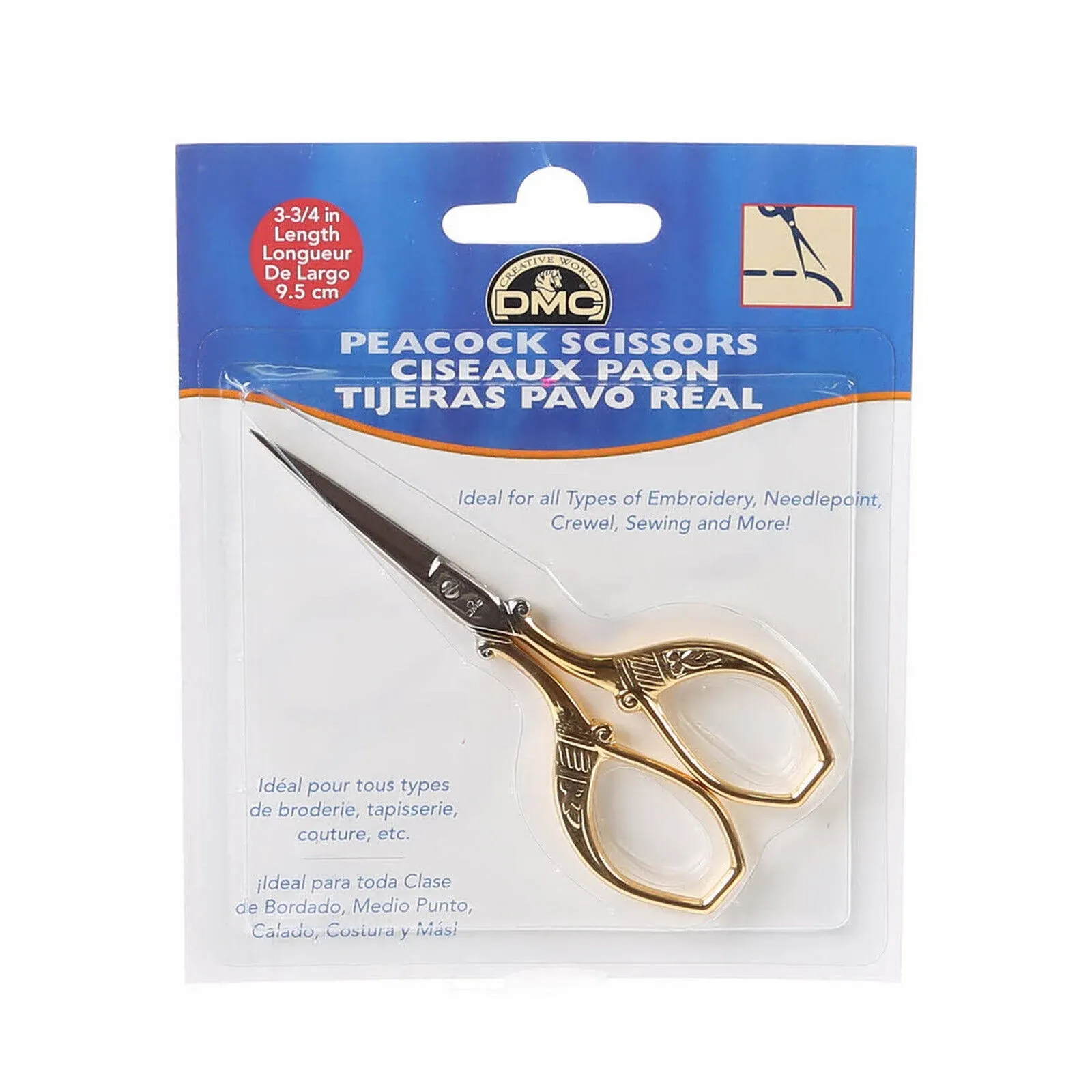 DMC Peacock Embroidery Scissors 3.75"-61253