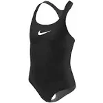 Girls' Nike Essential Racerback One Piece Swimsuit Small Black