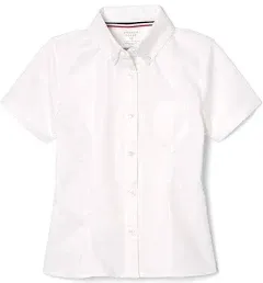 French Toast Girls' Short Sleeve Oxford Shirt