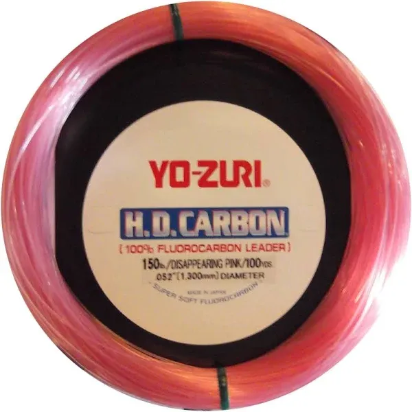 Yo-Zuri HD Carbon Disappearing Pink 30 Yards Fluorocarbon Leader