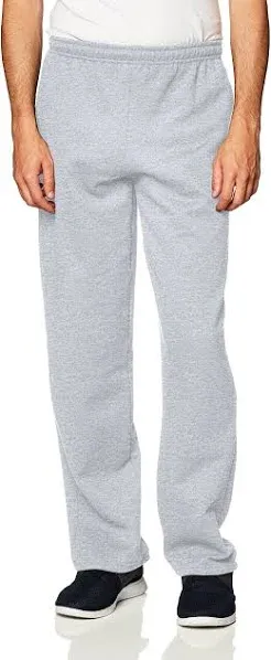 Gildan Men's Open-Bottom Sweatpants with Pockets