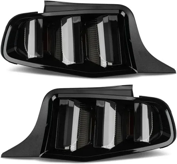 Raxiom 405839 - 10-12 Ford Mustang Vector V2 LED Tail Lights - Gloss Black Housing (Clear Lens)