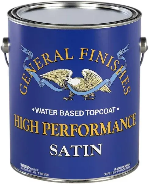 General Finishes High Performance Water Based Topcoat 1 Gallon Satin