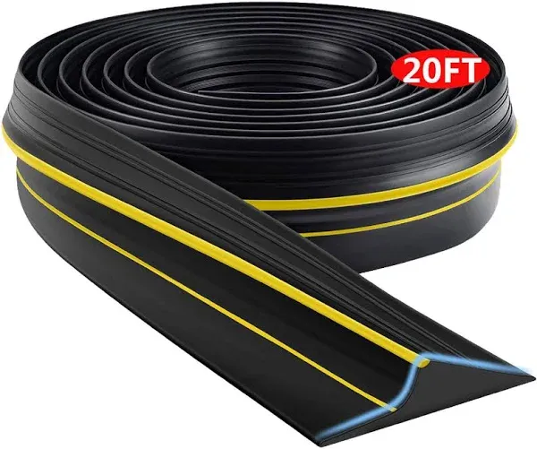 &#034;jin&amp;bao universal garage door threshold seal strip 20ft kit, bottom waterpro...