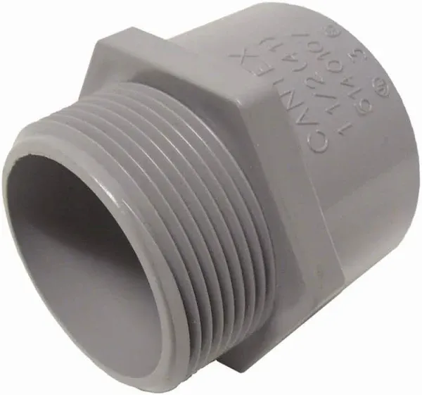 Cantex 2-1/2 in. Dia. PVC male Adapter