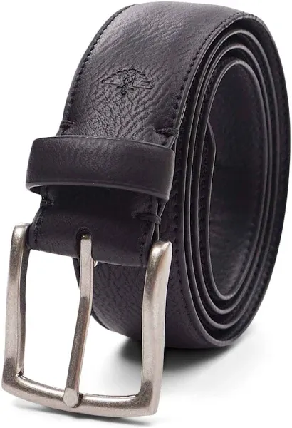 Dockers Men&#039;s 1.37 in (35MM) Feather Edge Stretch Casual Belt Black