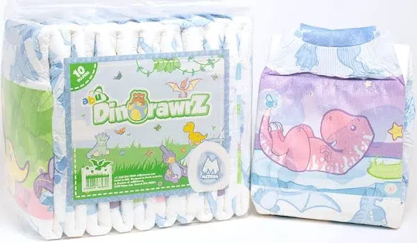 ABUniverse DinoRawrZ Diapers (Large)