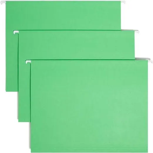 Smead Colored Hanging File Folders with 1/5 Cut Tabs