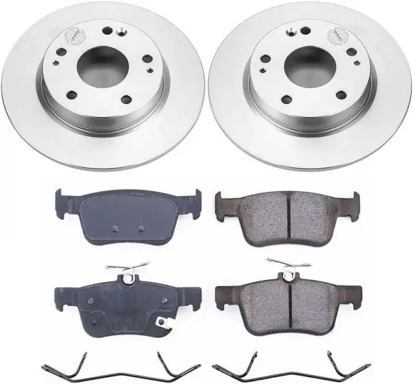 Power Stop 16-19 Honda Civic Rear Z17 Evolution Geomet Coated Brake Kit