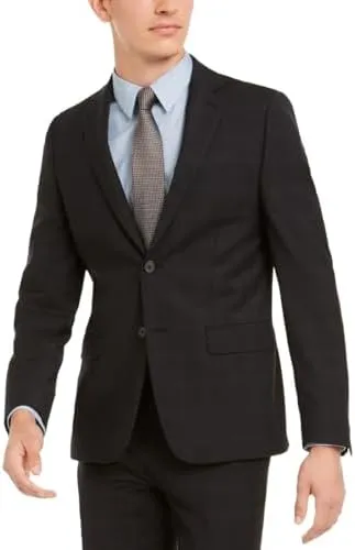 Calvin Klein Men's Milo Wool Blend Skinny Fit Two-Button Blazer