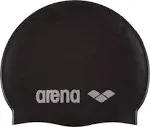 Arena Classic Acid Limr Silicone Swimming Cap Black Black - silver Size:One Size