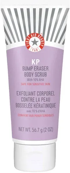 First Aid Beauty KP Bump Eraser Body Scrub Exfoliant with 10% AHA 8 oz Sealed