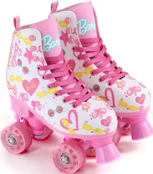 Barbie Roller Skates - Glitter Wheels Abec5 Bearings Adjustable Sizes 12 - 2