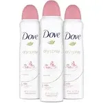 LOT (3) DOVE ADVANCED CARE ROSE PETALS DRY SPRAY ANTIPERSPIRANT DEODORANT 3.8 OZ