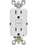 Leviton GFNT2-T 20A Slim GFCI 125V Receptacle Light Almond