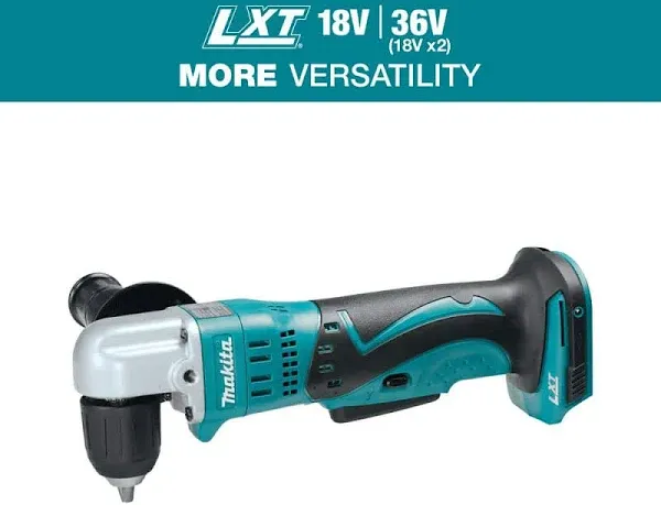 Makita XAD02Z 18V LXT Lithium?Ion Cordless 3/8-in. Angle Drill (Bare Tool)