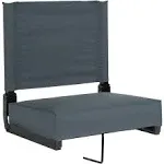 Grandstand Comfort SEATS by Flash with Ultra-Padded Seat - Dark Blue