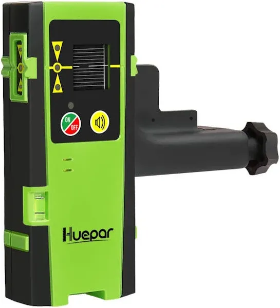 Huepar LR-6RG Laser Detector for Laser Level Green and Red Beam Three-Side LED