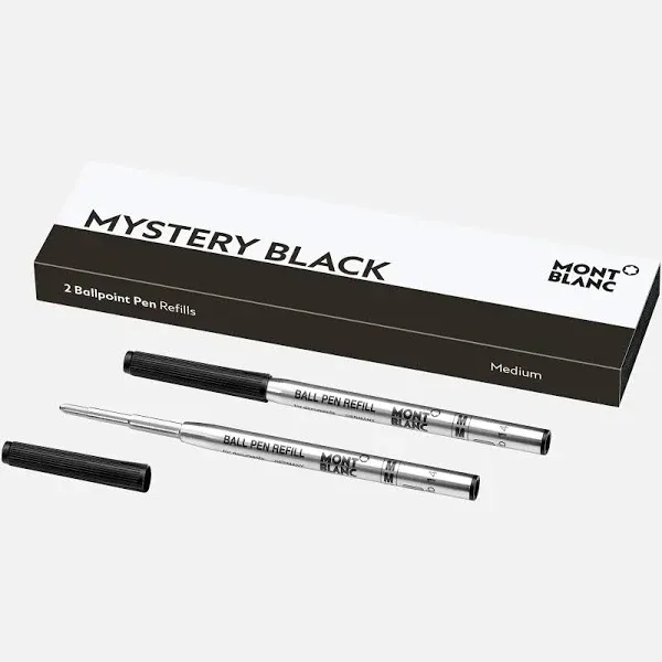 Montblanc Ballpoint Pen Refill Refills M Mystery Black Set of 2