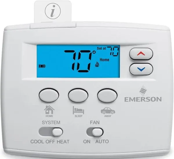 1F86EZ 0251 Blue EZ Series 2&#034; Thermostat, White