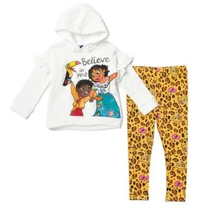 Disney Girls Encanto Mirabel Pullover Fleece Hoodie and Leggings Outfit Set