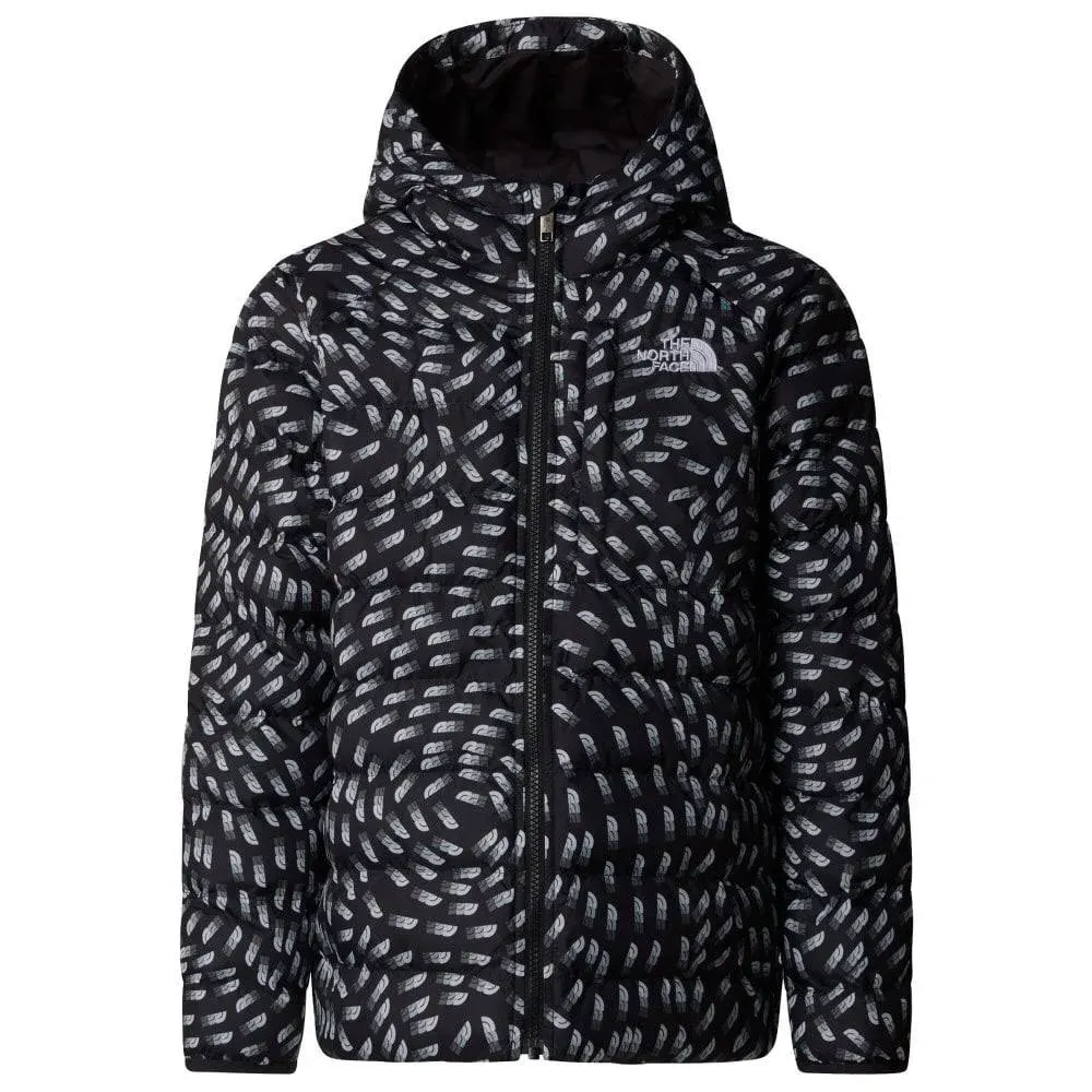 The North Face Girls Reversible Perrito Hooded Jacket Black