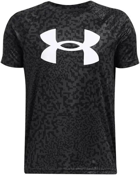 Under Armour Boys&#x27; Size XL Tech Big Logo Printed Short-Sleeve T-Shirt NEW