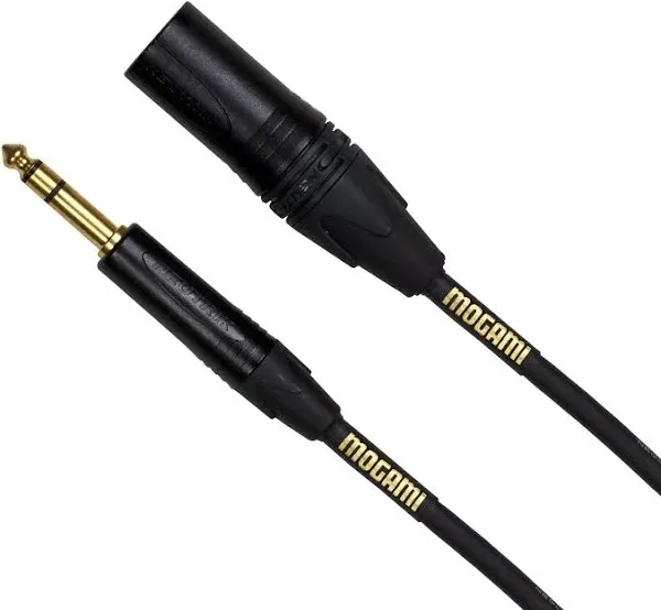 Mogami Gold TRS to Male XLR Cable