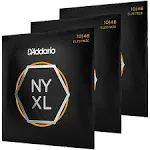 D'Addario NYXL1046-3P Nickel Wound Electric Guitar Strings, Regular Light, 10-46, 3 Pack