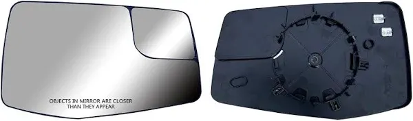 Replacement Right Side Door Mirror Glass for Chevrolet Silverado and GMC Sierra 1500 (2019 to)