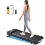 Urevo Walking Pad Treadmill with Auto Incline, Under Desk Treadmill, Treadmills for Home Office, with 9 Level Incline, App Control