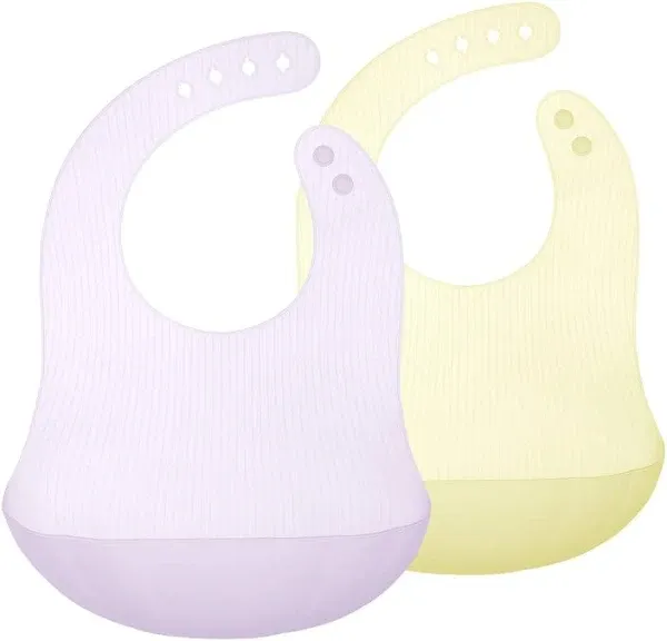 Olababy Fold N Go Silicone Baby Bib with Travel Case