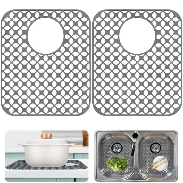 Finphoon Sink Protectors for Kitchen Sink，Kitchen Sink Mats 2pcs 13.8&#039;&#039; X 11....