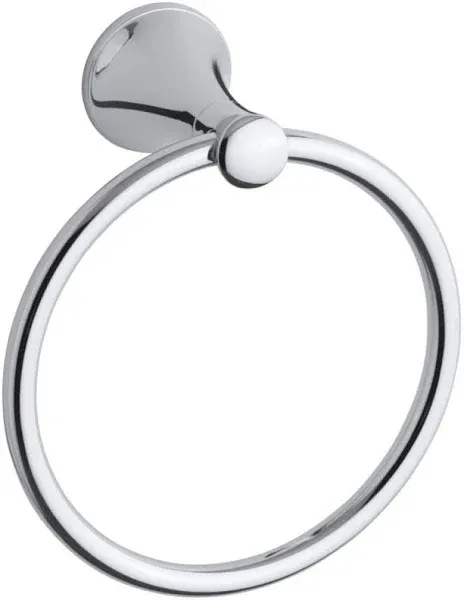 KOHLER 336881 Towel Ring, Polished Chrome 