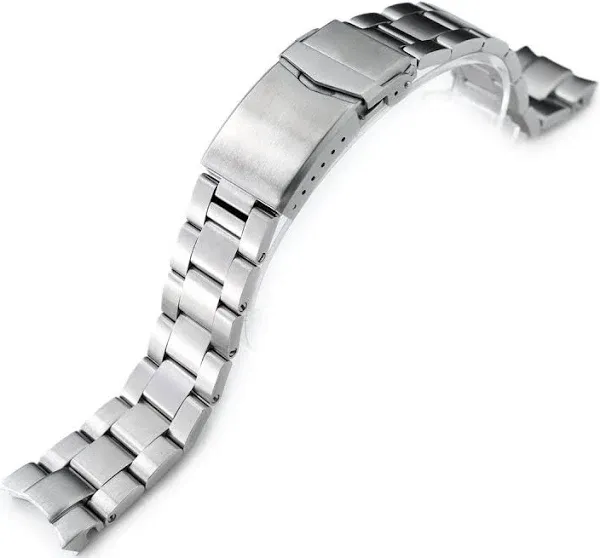 20mm Super 3D Oyster Watch Band for Seiko Alpinist Sarb017, Brushed, V