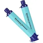 Membrane Solutions Personal Water Filter, Survival Filtration Straw Portable Gear, Emergency Preparedness, Supply for Drinking Hiking Camping Travel