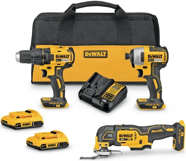 DEWALT 20V MAX* Brushless Cordless 3-Tool Combo Kit