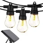 Brightech Ambience Pro - Waterproof, Solar Powered Outdoor String Lights - 48 ft Vintage