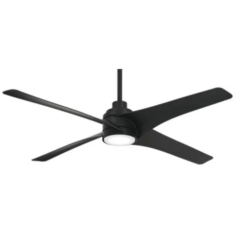 Swept Coal 56-Inch Ceiling Fan with LED Light Kit