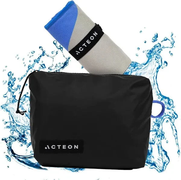 Acteon Microfiber Gym Towel & Wet Bag Travel Set