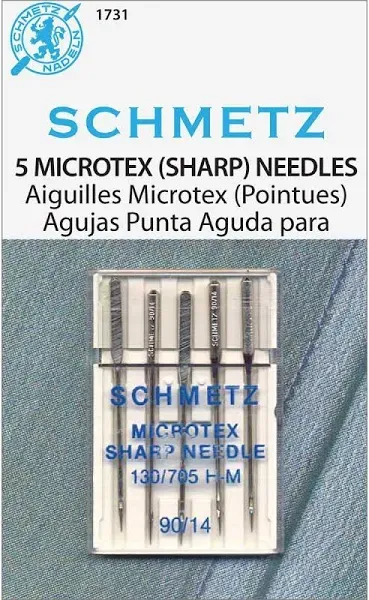 Schmetz Sharp Microtex Machine Needles Size 90/14